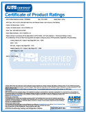 AHRI CERTIFICATE ARU-H12A2_INVL-US