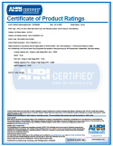 AHRI CERTIFICATE ARU-H18A2_INVL-US